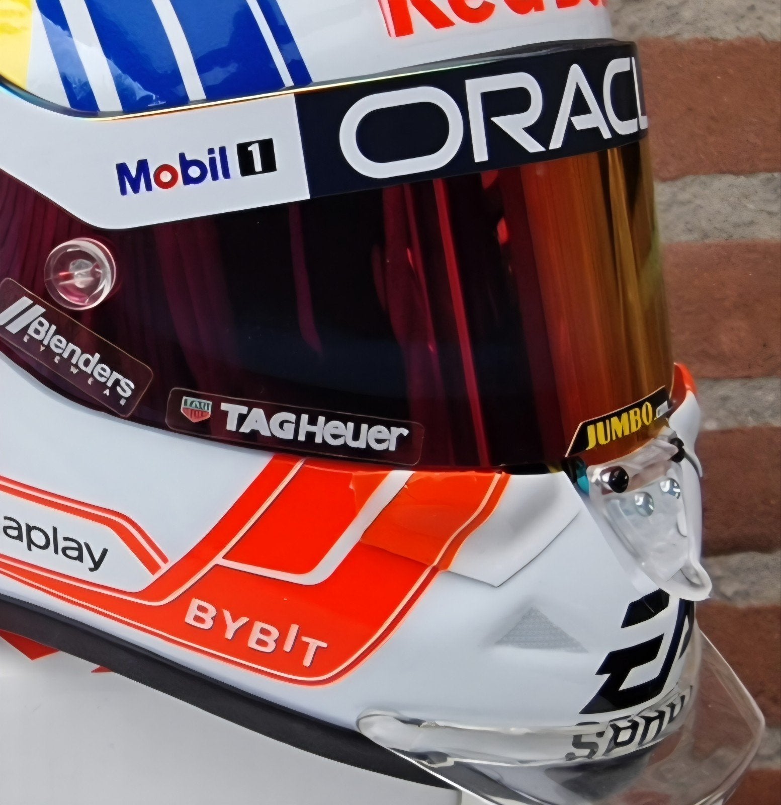 Max Verstappen. helm 1:2. Season 2023 + Updates., Ophalen of Verzenden, Zo goed als nieuw, Formule 1