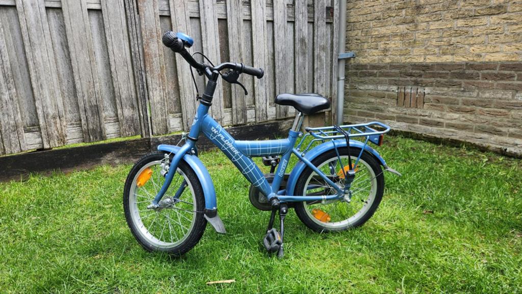 Loekie Xplorer 16 inch. Kinderfiets, Ophalen, Terugtraprem, Zijwieltjes, Loekie Xplorer