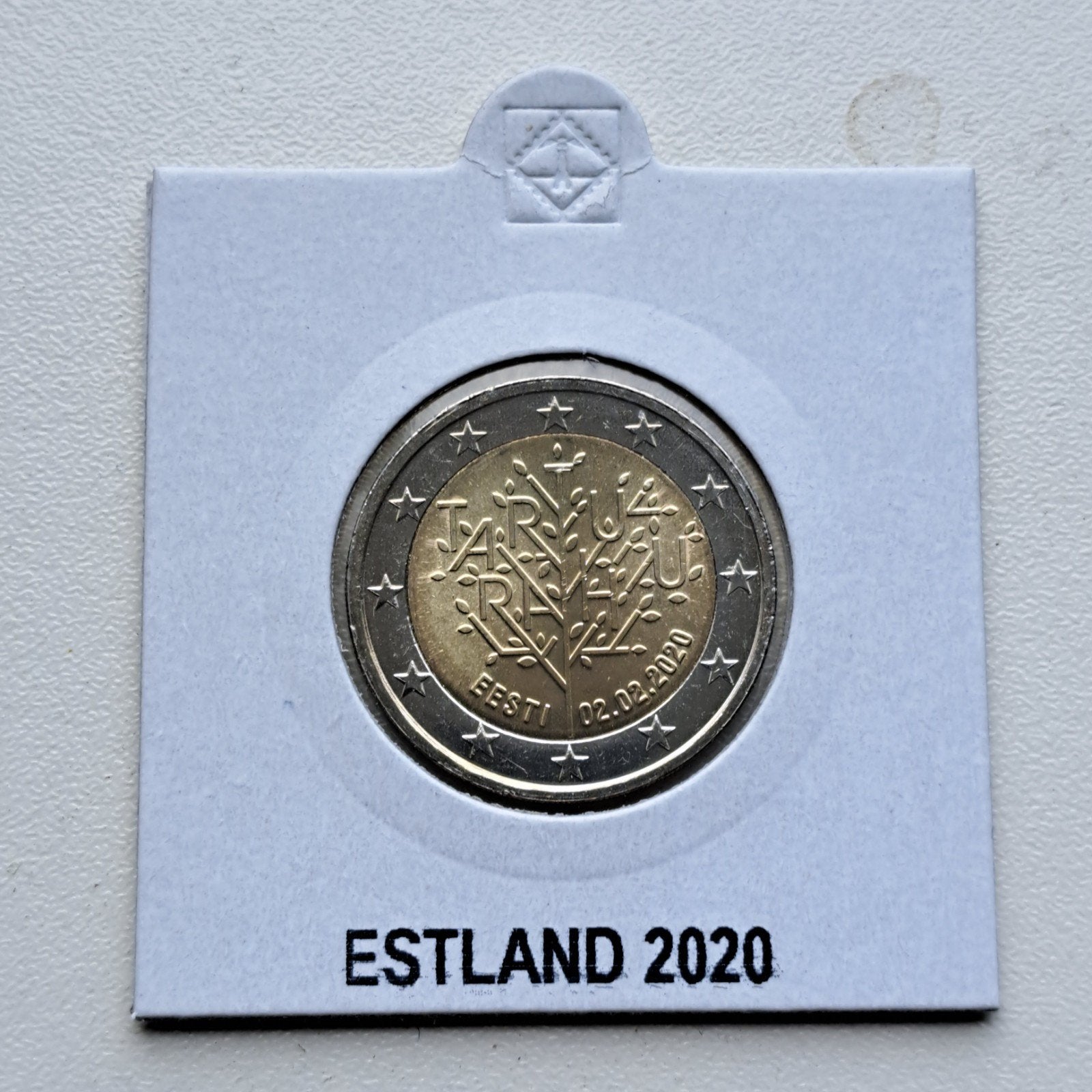 2 Euro Estland 2020 Tartu Vrede UNC, Postzegels en Munten, Munten | Europa | Euromunten, Ophalen of Verzenden, Estland, 2 euro