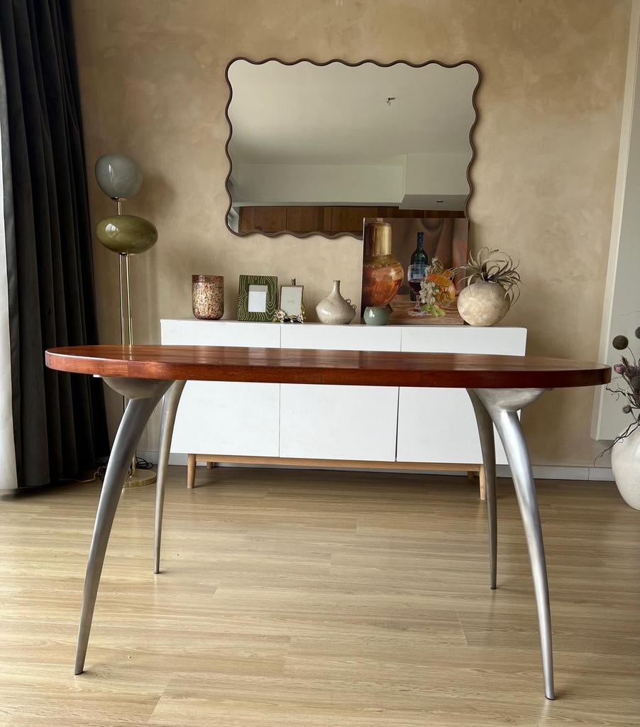 Gran Tucano tafel Italiaans ontwerp., Huis en Inrichting, Ophalen, Rechthoekig, 100 tot 150 cm