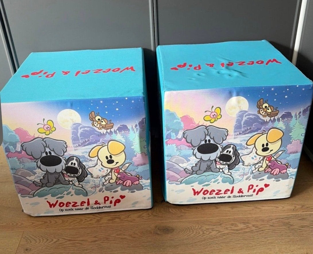 Woezel & Pip opbergboxen - Set van 2, Kinderen en Baby's, Ophalen, Overige merken, Overige karakters, Overige typen