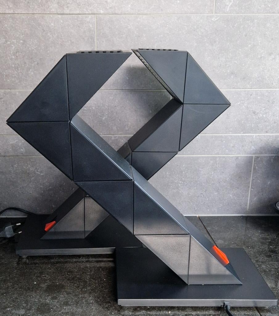 KOOPJE! 2 abfab ZIGZAG vintage designlampen Shui L.D. Chan, Gebruikt, Onbekend, Ophalen of Verzenden, Onbekend