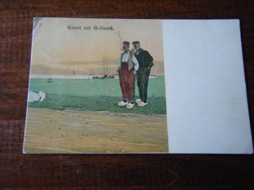 R37 - Boer - Klederdracht - Boot - 1908 - Mooi/Oud, Ophalen of Verzenden, Voor 1920, Zuid-Holland