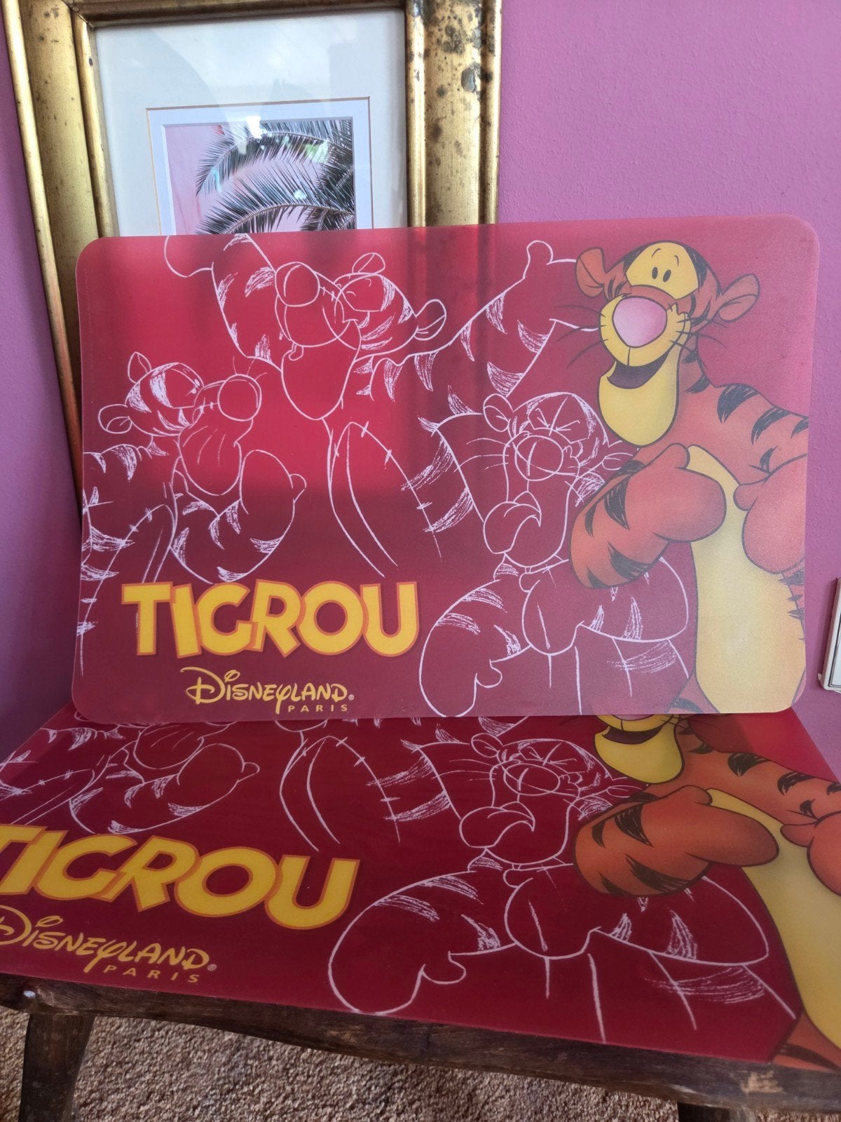 Disneyland Paris Teigetje placemats set van 2, Ophalen, Winnie de Poeh of vrienden, Gebruikt, Servies