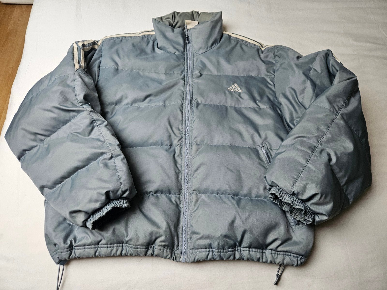 Vintage Adidas Puffer Dons Jack jas groen grijs

Vintage Adi, Kleding | Heren, Maat 52/54 (L), Ophalen of Verzenden, Adidas, Grijs