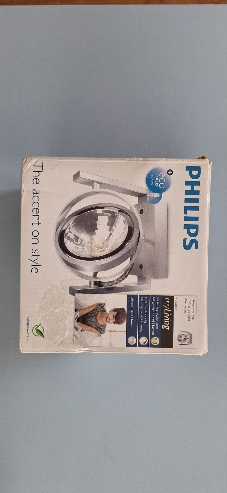 Philips Plafondspot - MyLiving - Zilverkleurig, Zilver, Modern, Plafondspot, Ophalen of Verzenden