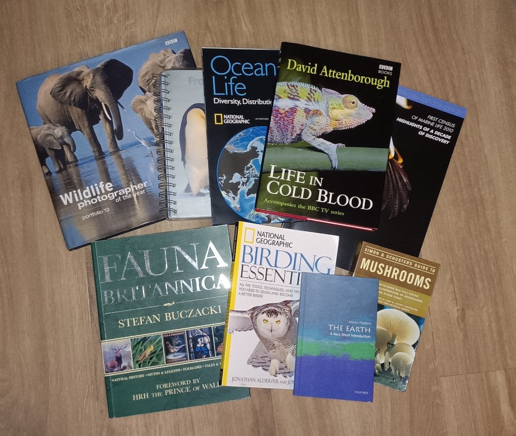 Natuurboeken pakket o.a. David Attenborough Engelstalig, Ophalen of Verzenden, Zo goed als nieuw, Natuur algemeen, Diverse Auteurs