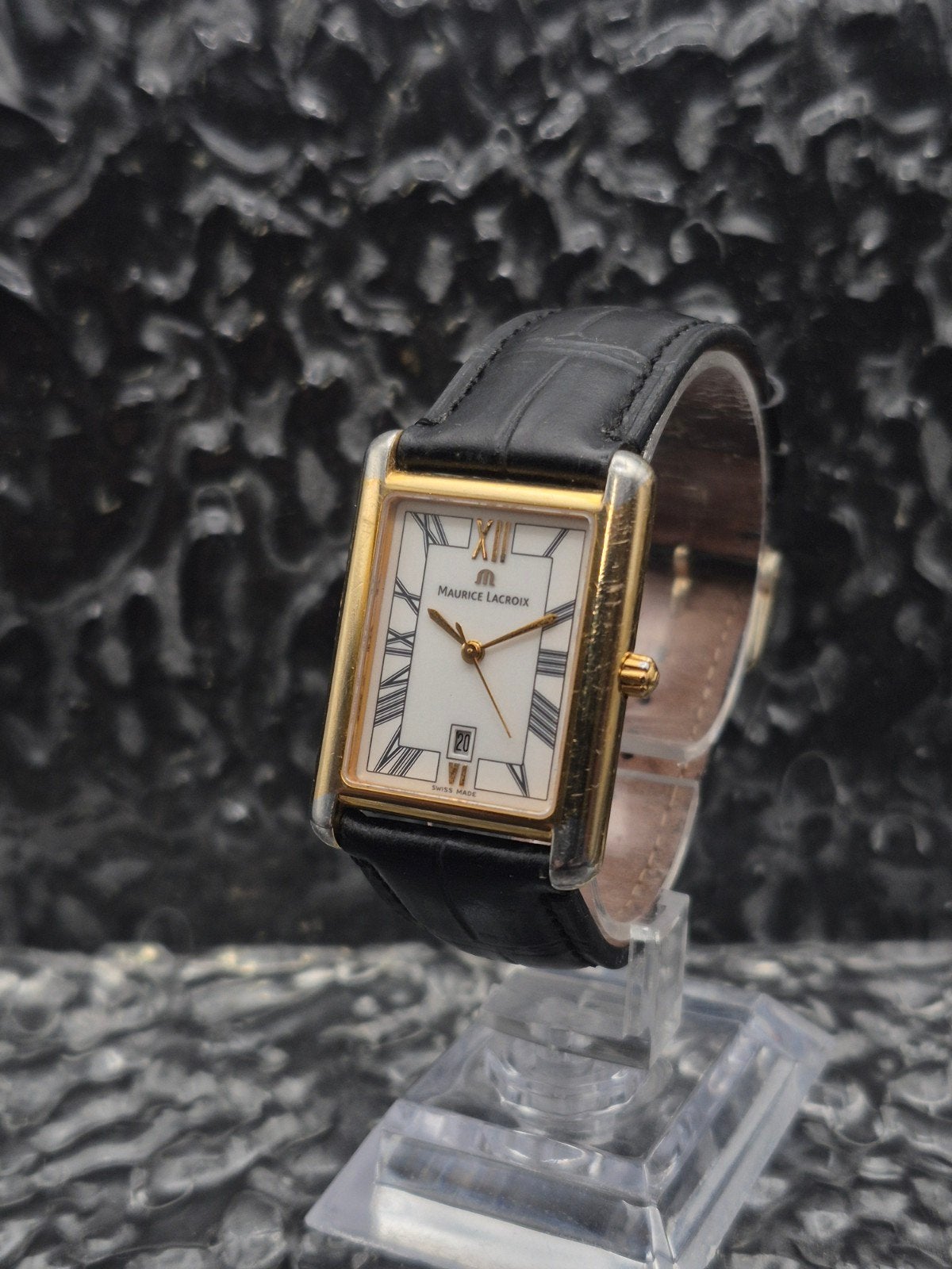 Maurice Lacroix Les Classiques Tank Ref. LC2016 Saffier, Overige merken, Info@mauricelacroix.com, IOS, Ophalen of Verzenden