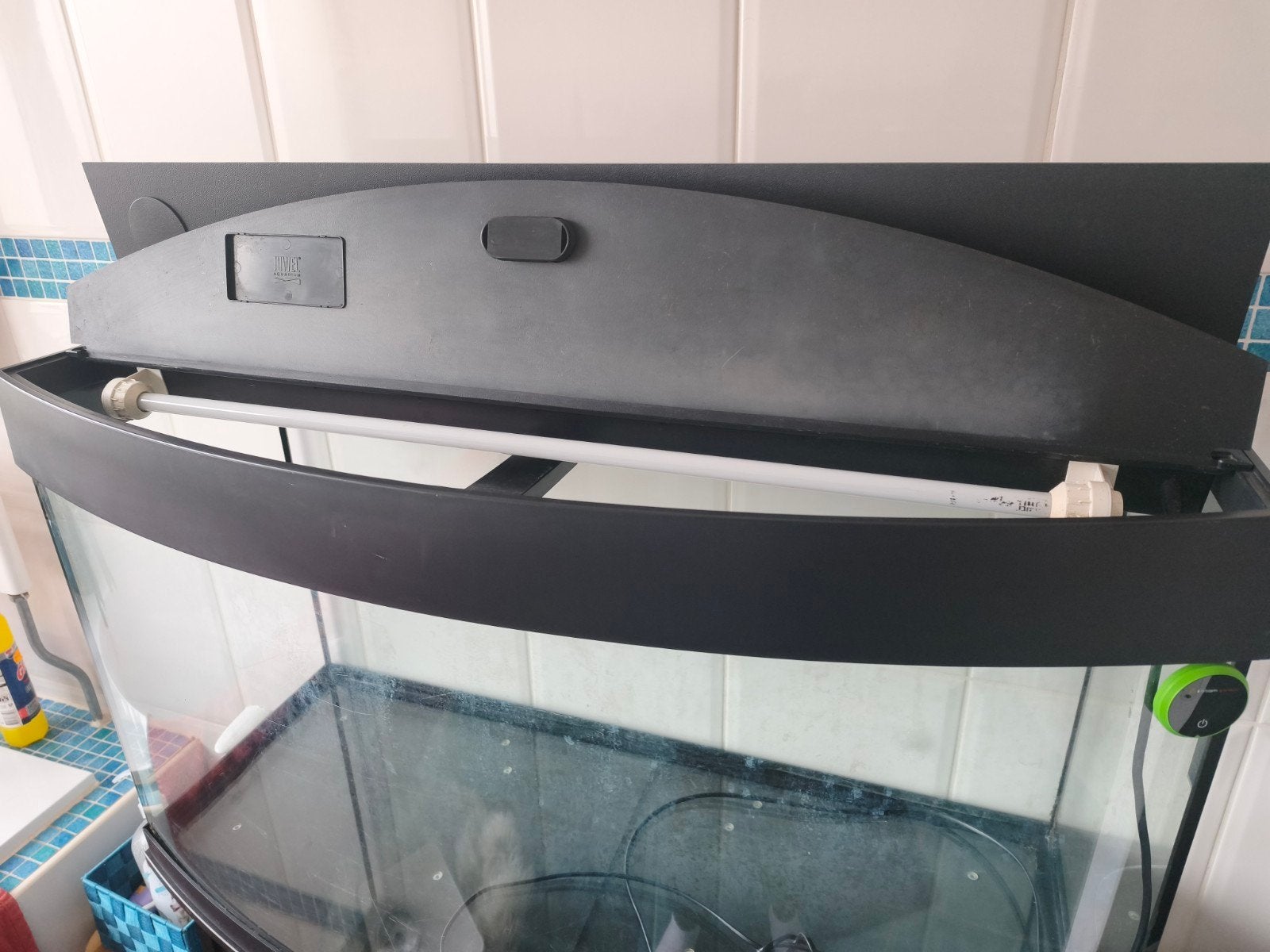 Juwel 260 vision, Ophalen, Gebruikt, Leeg aquarium, Verwarming