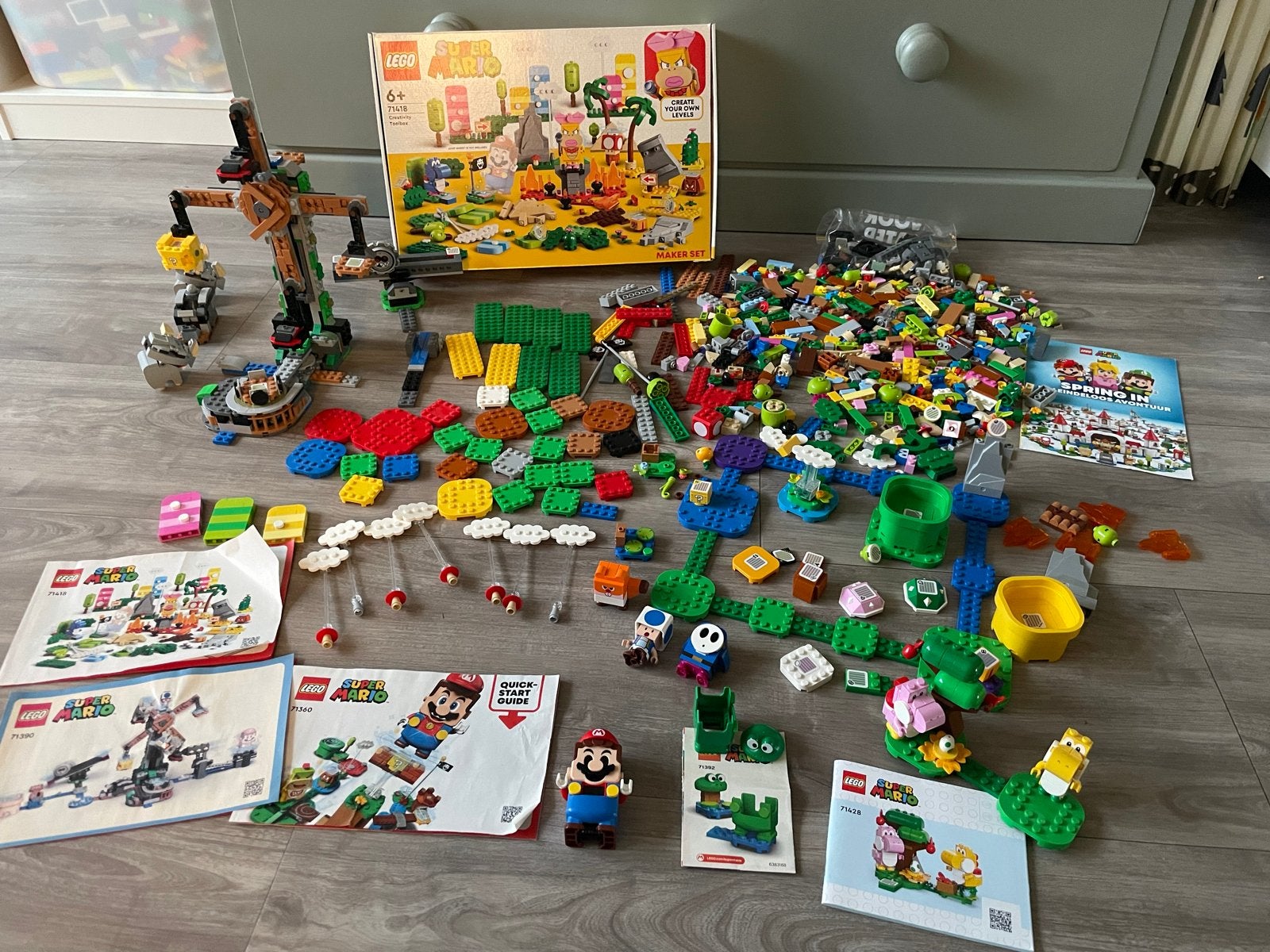 Grote LEGO Super Mario set met diverse uitbreidingen, Ophalen of Verzenden, Zo goed als nieuw
