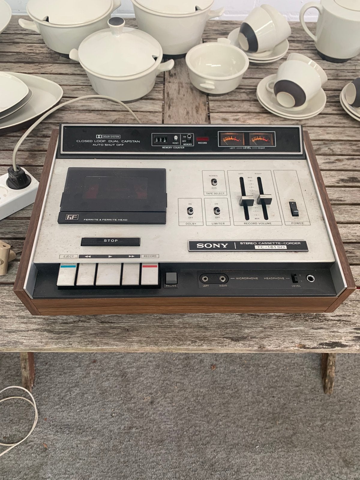 vintage Sony TC-161SD stereo cassettedeck uit de  jaren 70, Audio, Tv en Foto, Ophalen of Verzenden