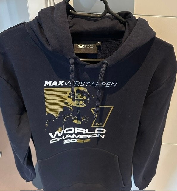 Max Verstappen hoodie World Champion maat S, Verzenden, Zwart, Nieuw, Max Verstappen