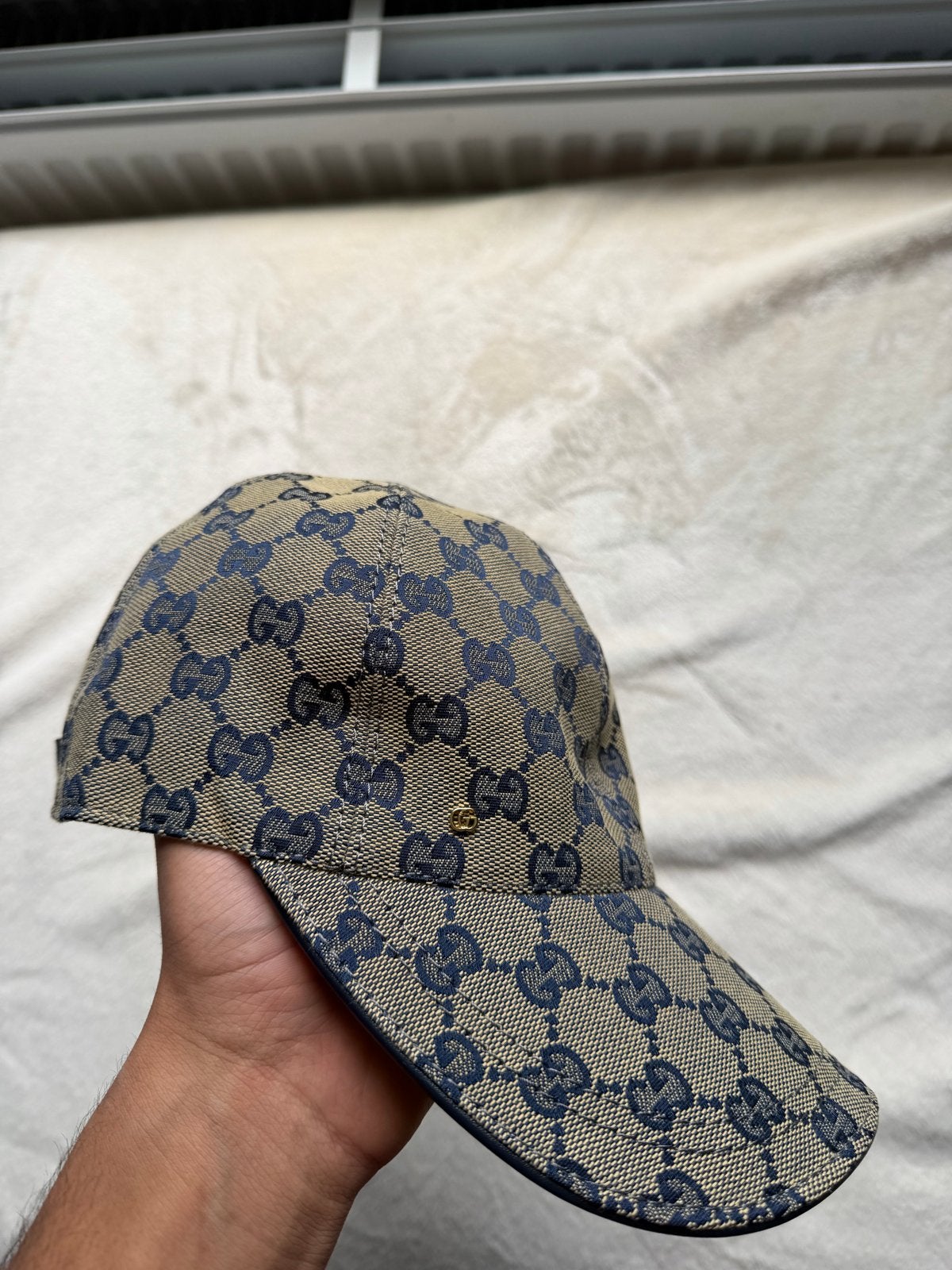Gucci Pet - Stijlvolle baseballcap met GG-patroon, Kleding | Dames, Hoeden en Petten, Ophalen of Verzenden, Zo goed als nieuw