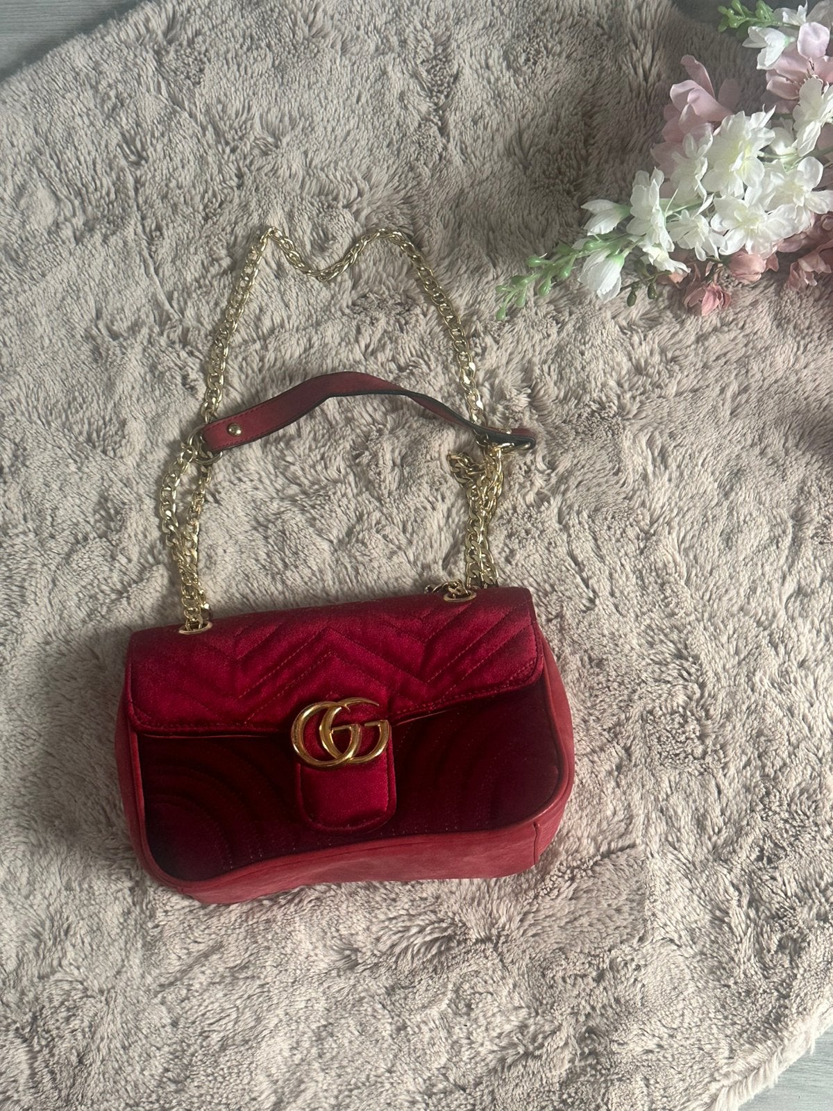 Gucci, Sieraden, Tassen en Uiterlijk, Ophalen of Verzenden, Zo goed als nieuw, Rood, Avondtasje