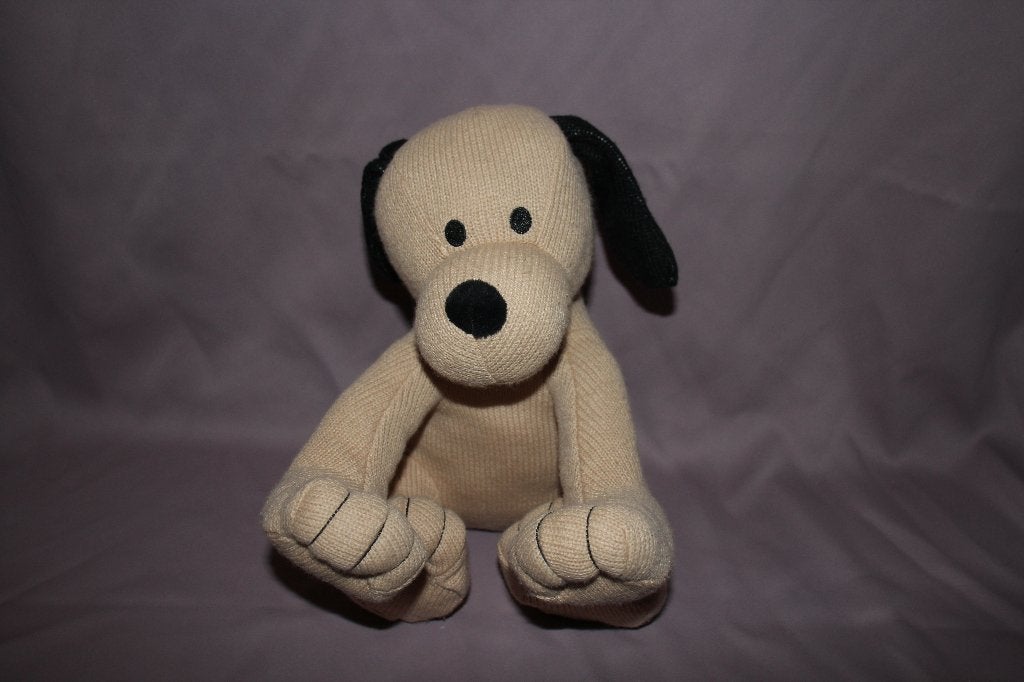 Zgan Hema beige hond - Knuffel pluche - 30 cm, Hema, Zo goed als nieuw, Middelgroot (20 tot 80 cm), Beige