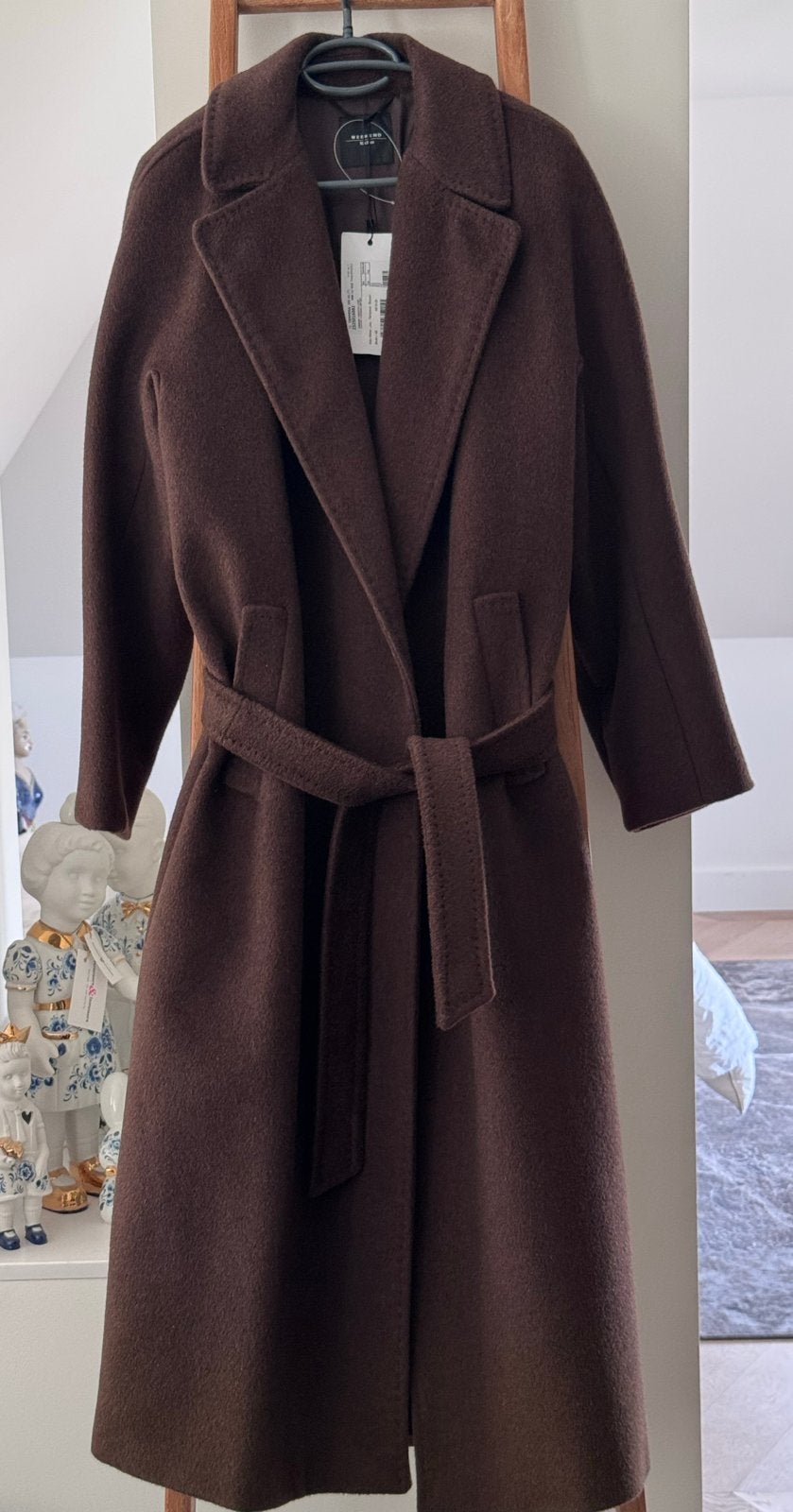 Weekend Max Mara  Bruine Wollen Jas - Maat 42, Verzenden, Nieuw, Maat 42/44 (L), Bruin