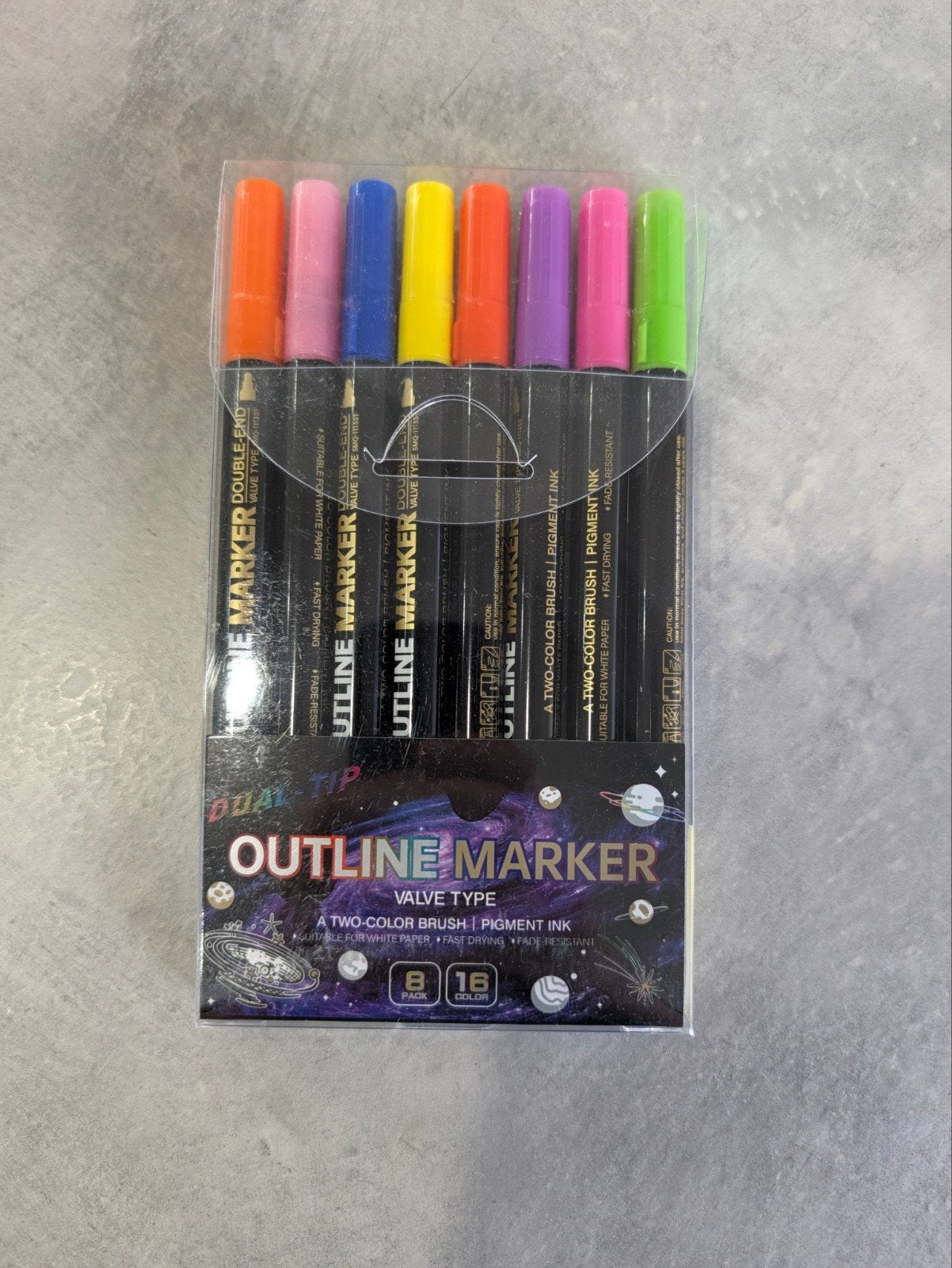 126x Outline Marker Dubbele Tip Glitterstiften Bulk, Zakelijke goederen, Ophalen of Verzenden, Nieuw in verpakking, Overige typen