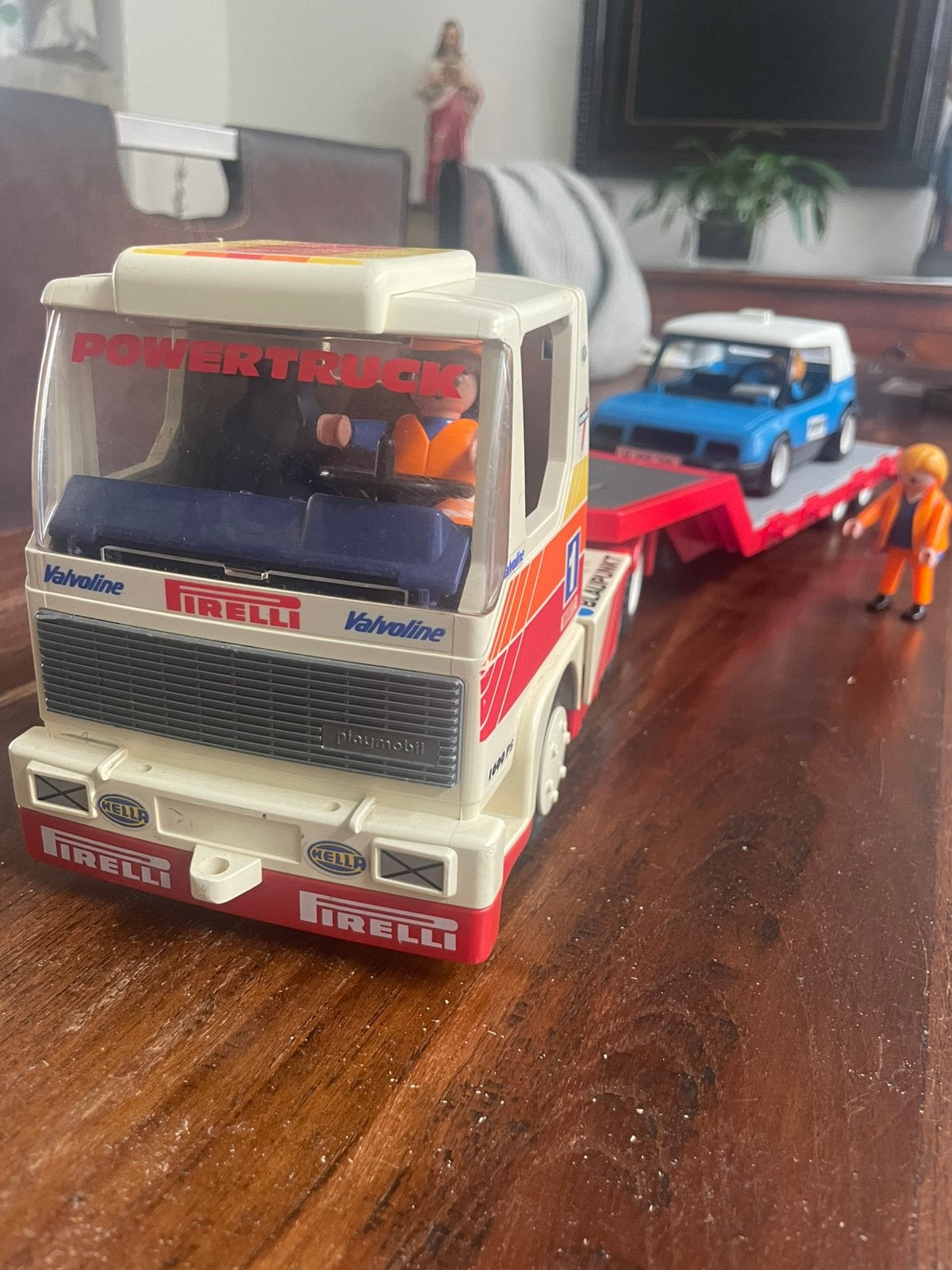 Playmobil 3935 + 3210 Dieplader en vintage auto, Ophalen of Verzenden, Zo goed als nieuw