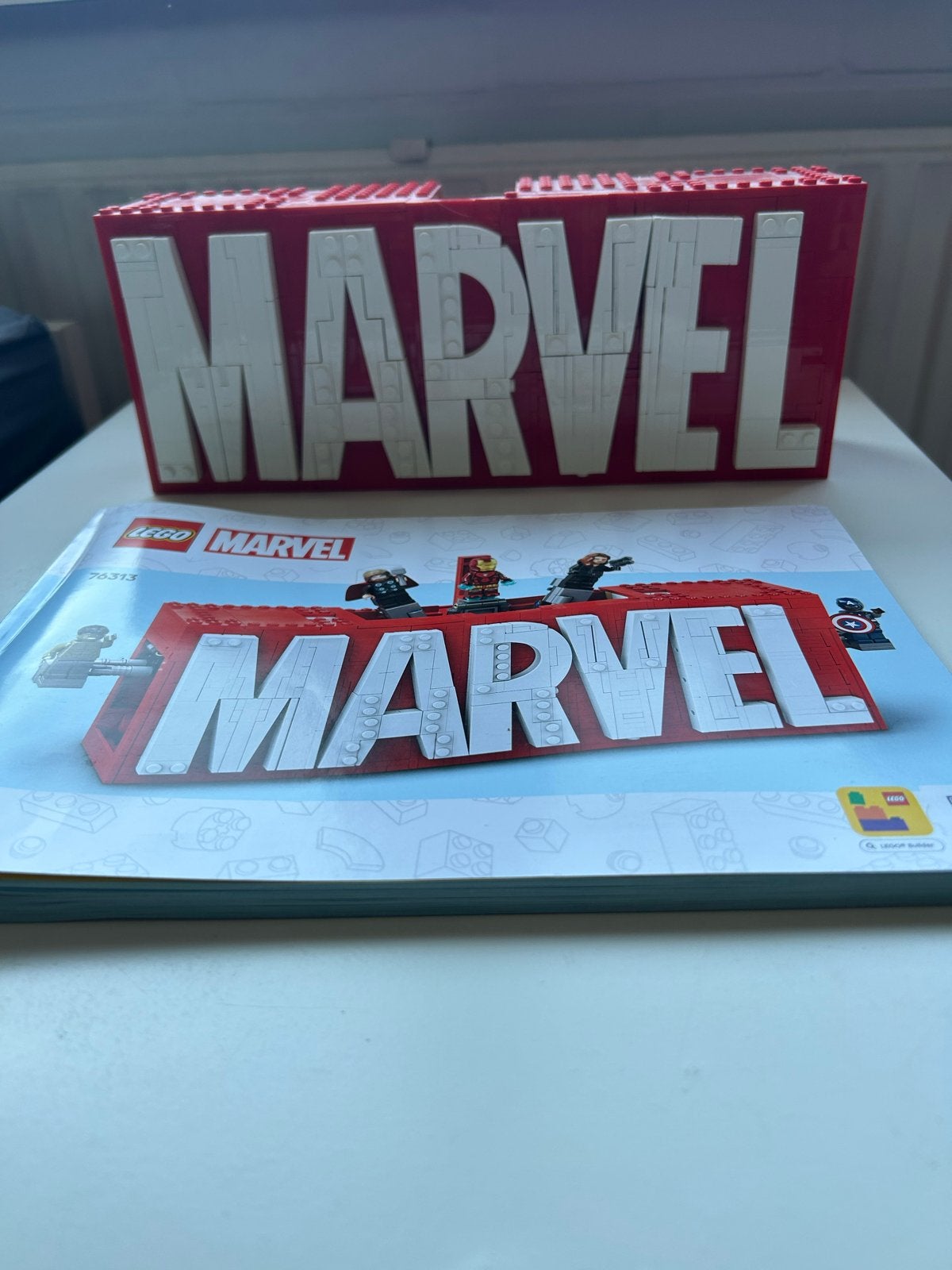 LEGO Marvel Super Heroes logo, Ophalen of Verzenden, Gebruikt, Overige merken