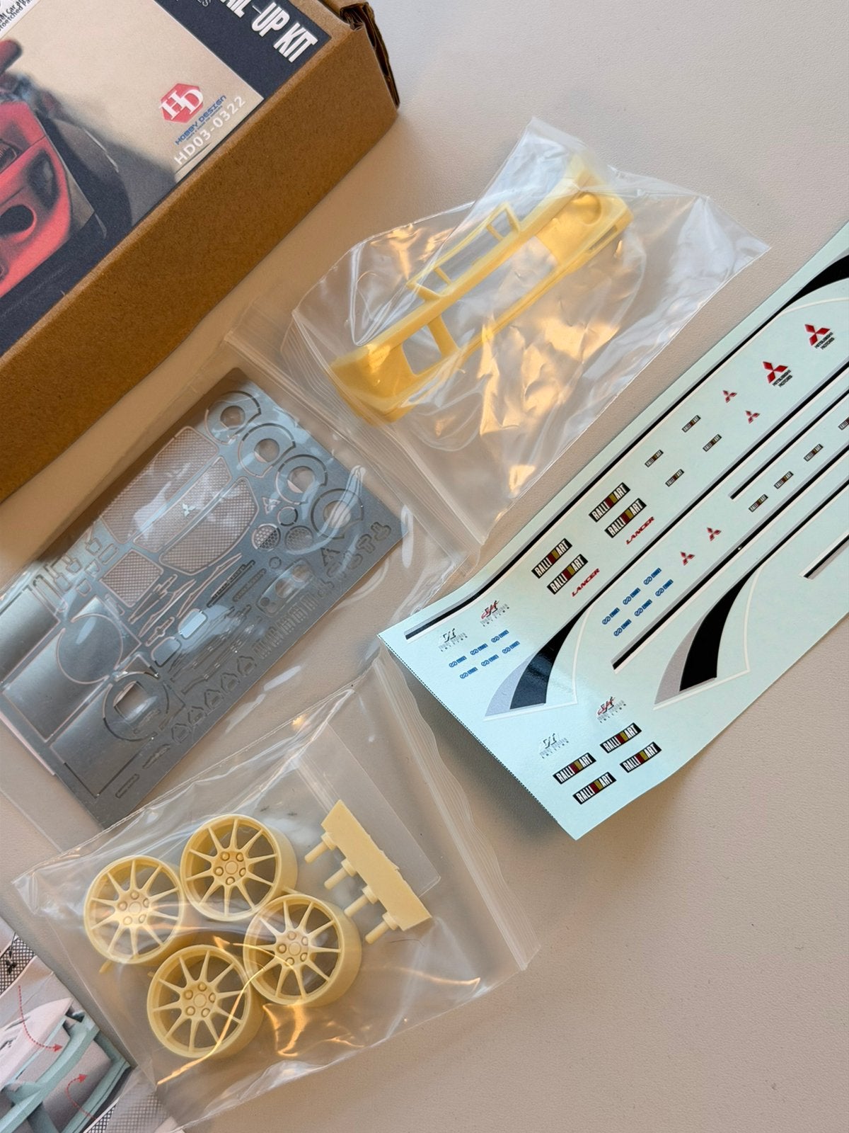 Hobby Design Mitsubishi Lancer Evo 6 Detail-Up Kit 1/24, Overige merken, Auto, Groter dan 1:32, Nieuw