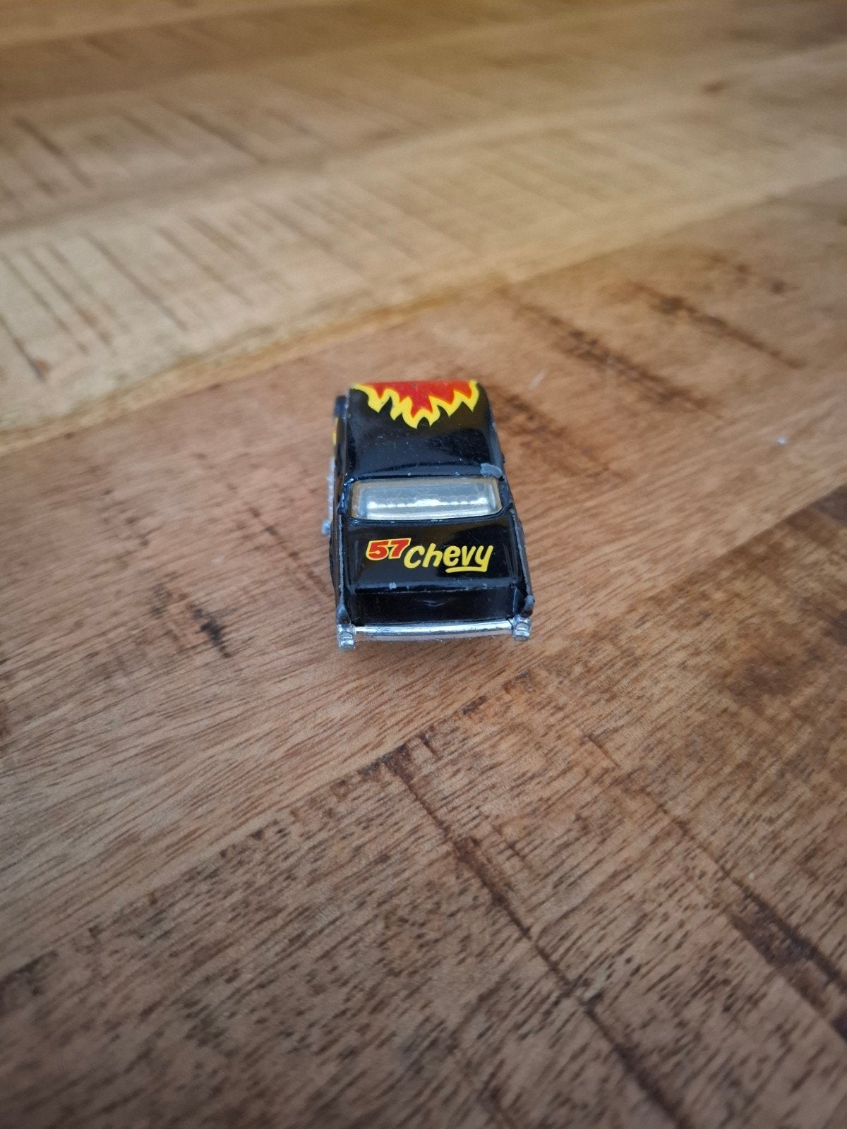de zeldzame Hot Wheels '57 Chevy Vlammen Zwart Speelgoedauto, Ophalen of Verzenden, Gebruikt
