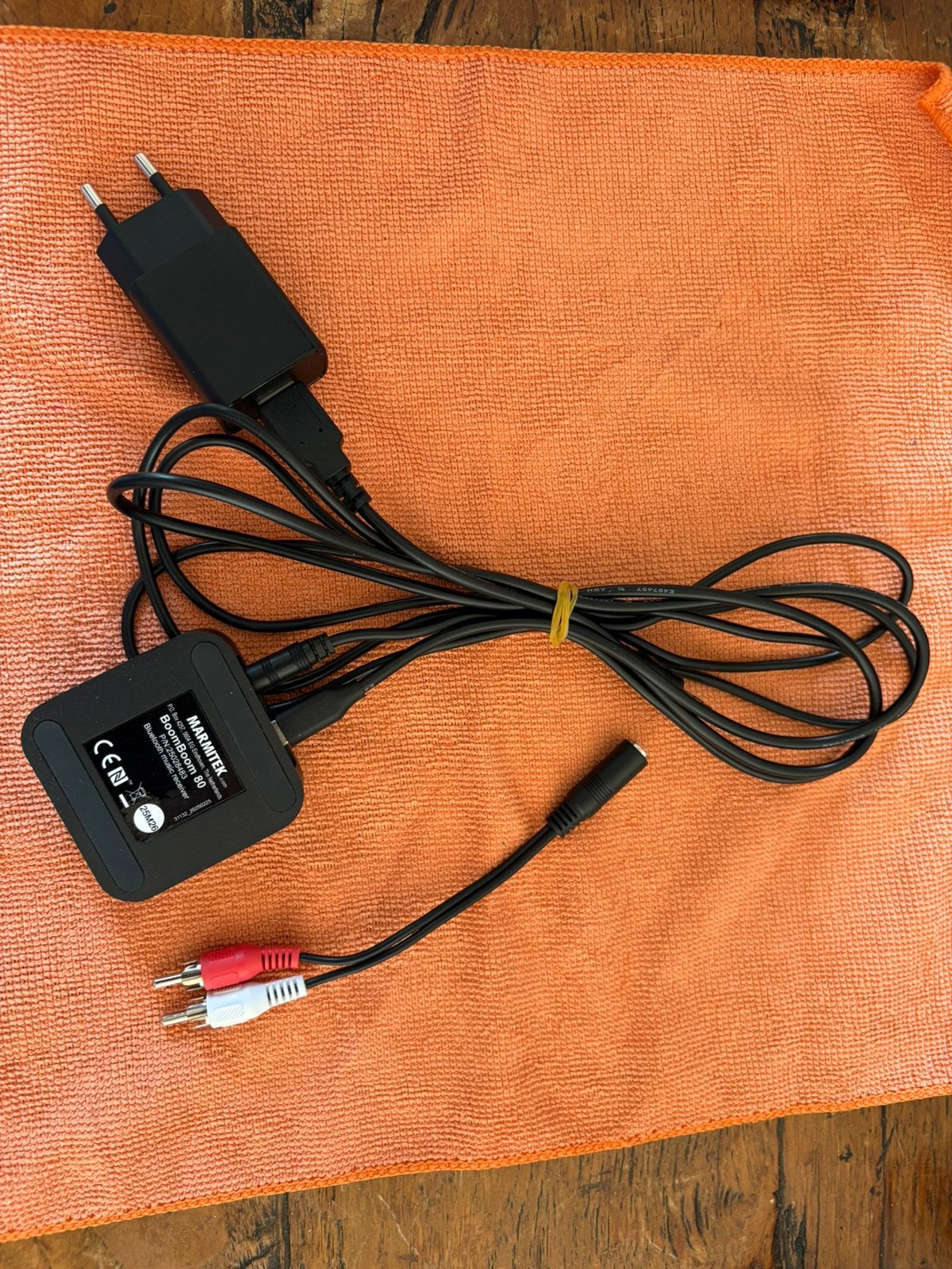 Bluetooth music receiver MARMITEK Boom Boom 80, Ophalen, Zo goed als nieuw, Luidsprekerkabel