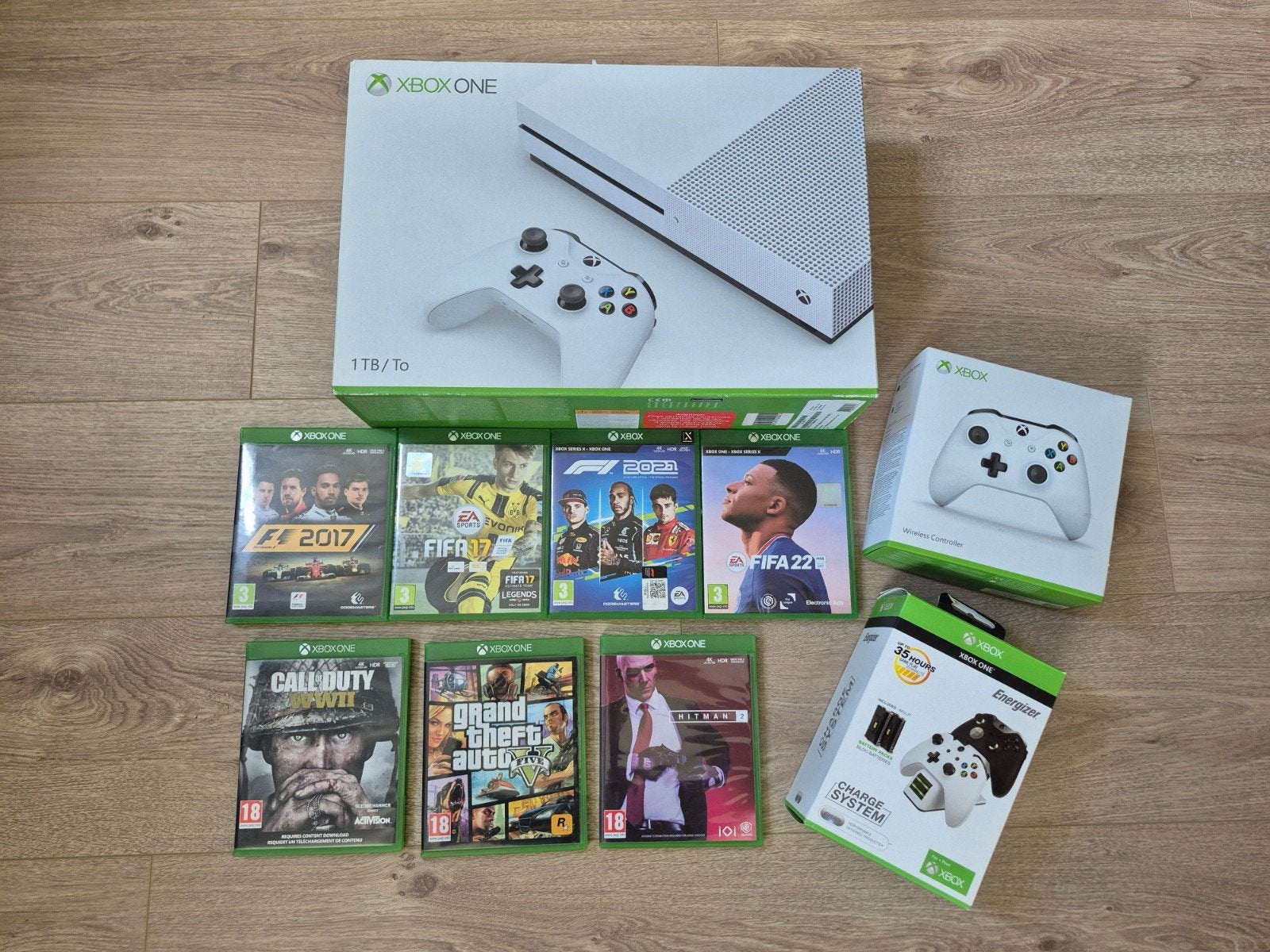 Xbox One S 1TB met 2 controllers, Ophalen of Verzenden, 1 TB, Met 2 controllers