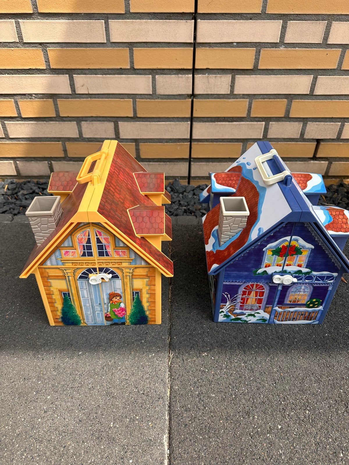 Vintage Playmobile Poppenhuizen - Set van 2, Ophalen, Gebruikt, Poppenhuis