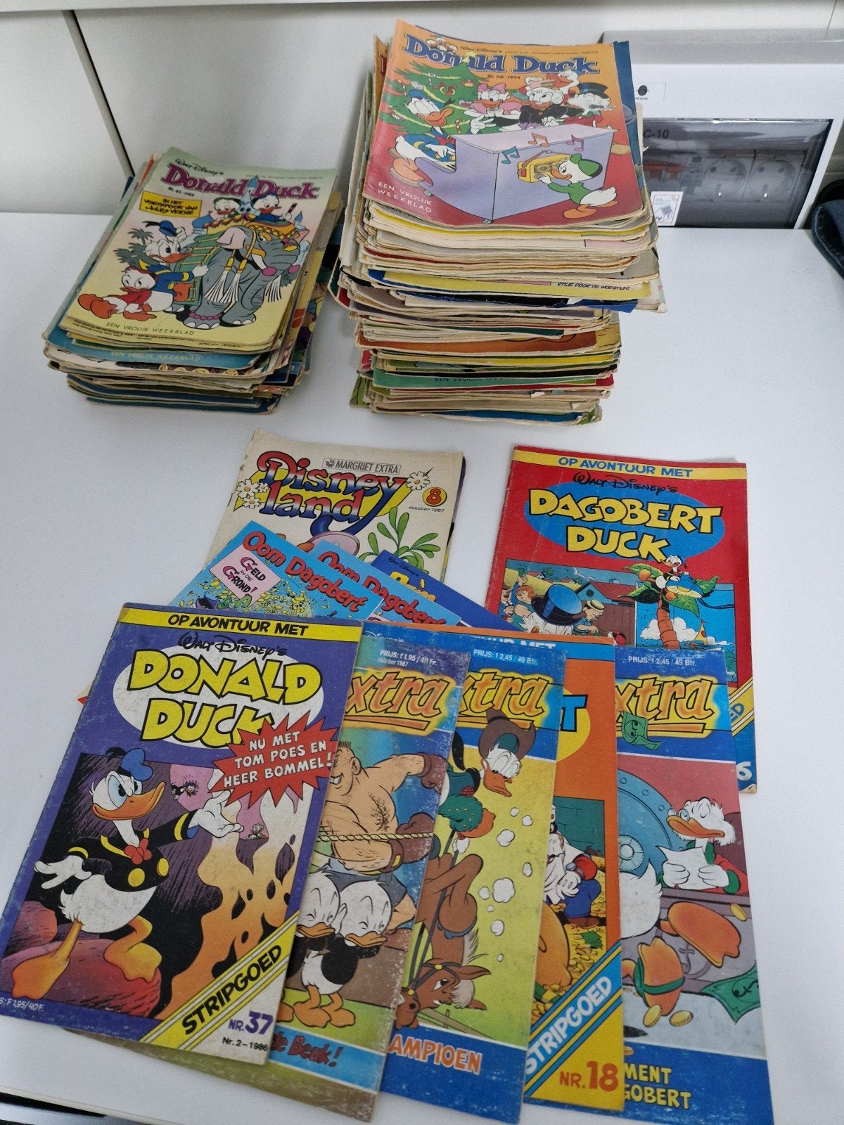 Grote stapel Donald Duck, Dagobert Duck en andere Disney st, Meerdere stripboeken, Ophalen of Verzenden, Gelezen