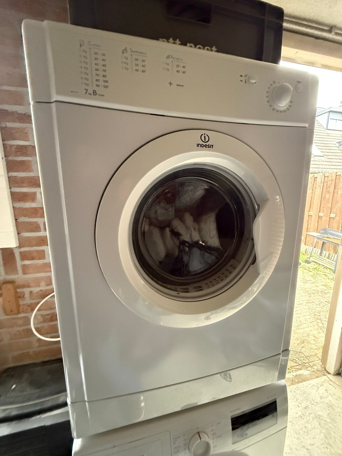 Indesit Droger - Werkt nog, snel ophalen!, Witgoed en Apparatuur, Ophalen, 6 tot 8 kg, Gebruikt, Luchtafvoer