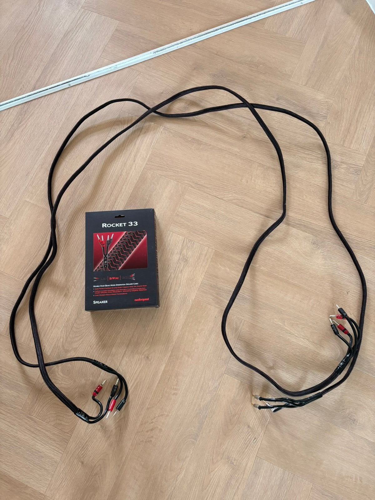 Audioquest - Rocket33 - 2x3 meter - Bi-wire, Audio, Tv en Foto, Audiokabels en Televisiekabels, Ophalen, Zo goed als nieuw, 2 tot 5 meter