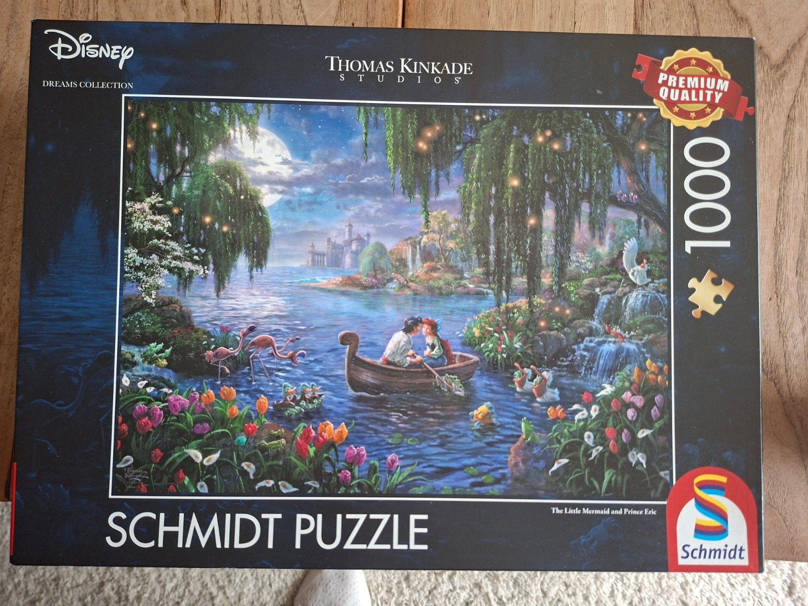 Schmidt Disney puzzel 1000 stukjes De kleine zeemeermin, Ophalen of Verzenden, 500 t/m 1500 stukjes, Zo goed als nieuw, Legpuzzel