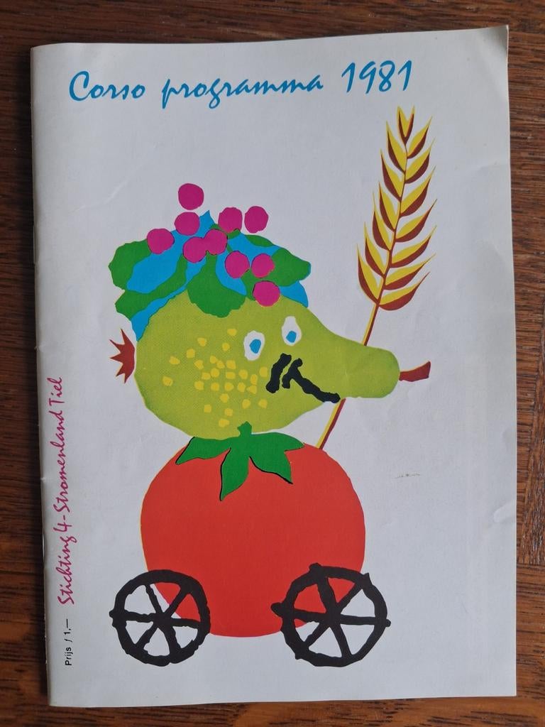 Tiel - Programmaboekje fruitcorco 1981, Verzamelen, Ansichtkaarten | Nederland, Verzenden, Gelderland