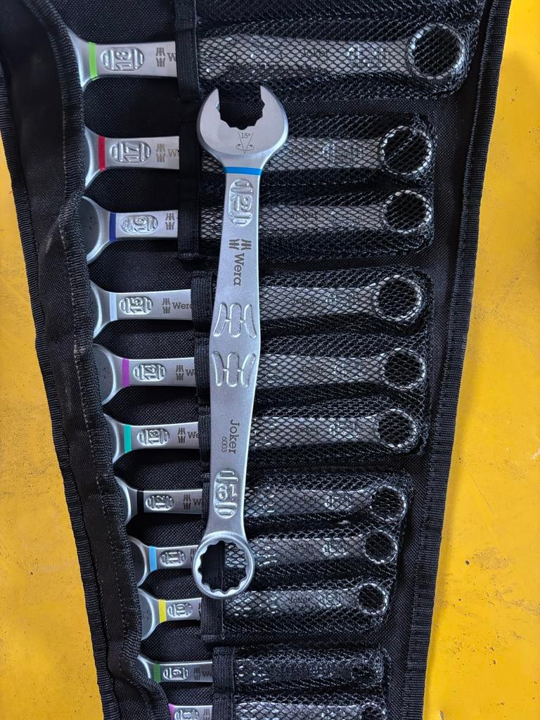 Wera Joker 6003 ringsteeksleutelset - Nieuwstaat, Doe-het-zelf en Verbouw, Gereedschap | Handgereedschap, Ophalen, Zo goed als nieuw