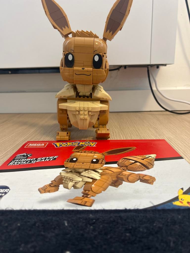 Mega Construx Pokémon Jumbo Eevee Bouwset, Ophalen of Verzenden, Zo goed als nieuw