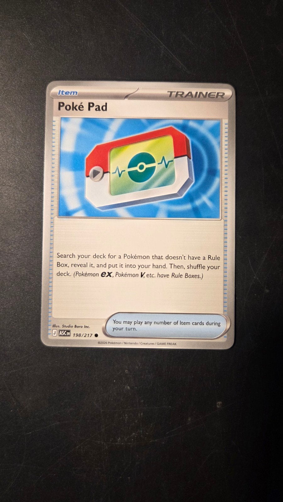 Poké Pad 198/217 - Ascended Heroes - Pokémon Kaart, Verzenden, Zo goed als nieuw, Losse kaart