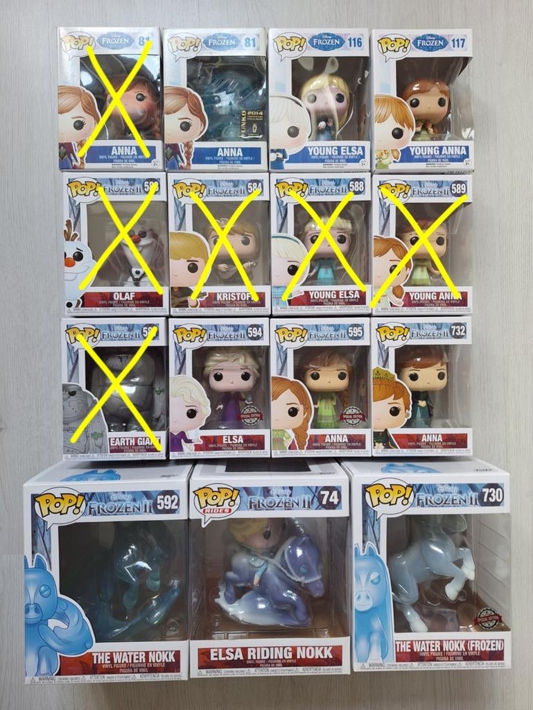 Disney Funko Frozen pops, Verzamelen, Poppetjes en Figuurtjes, Zo goed als nieuw, Ophalen of Verzenden