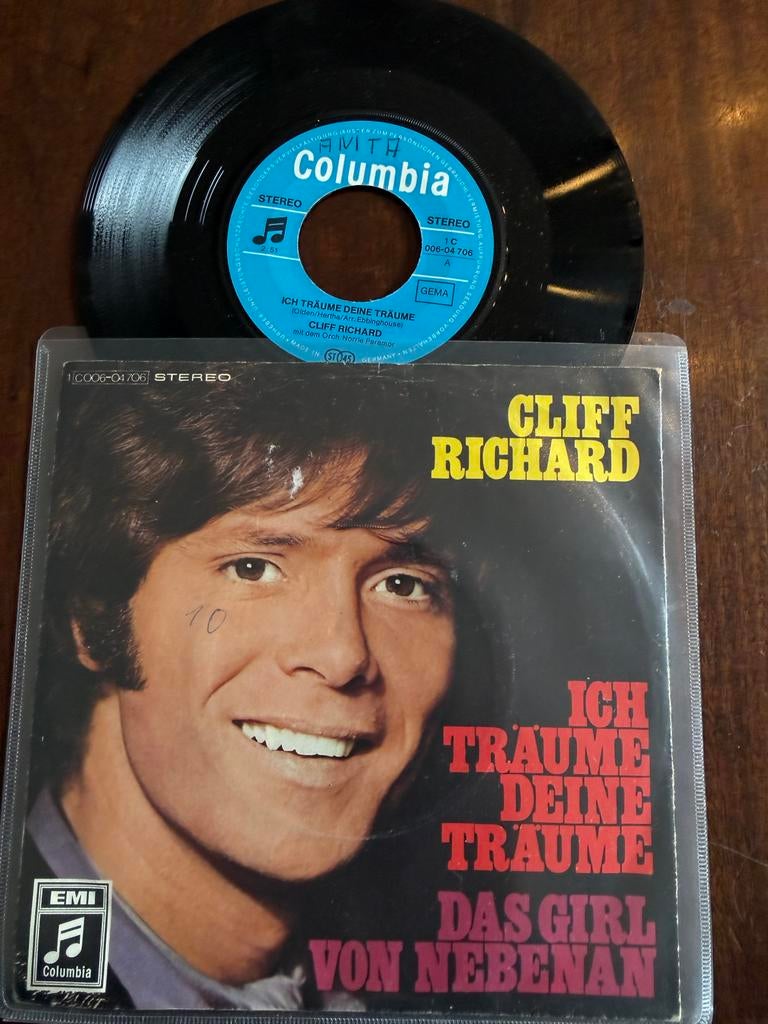 Cliff Richard - Ich Träume Deine Träume / Das Girl von Neben, Fotohoes, Ophalen of Verzenden, Gebruikt, Pop