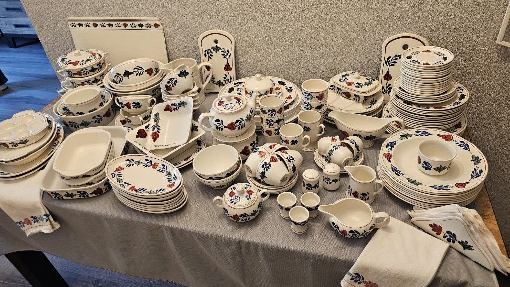 150-DELIG BOERENBONT SERVIES, Ophalen, Landelijk/Boerenbont, Zo goed als nieuw, Royal Boch