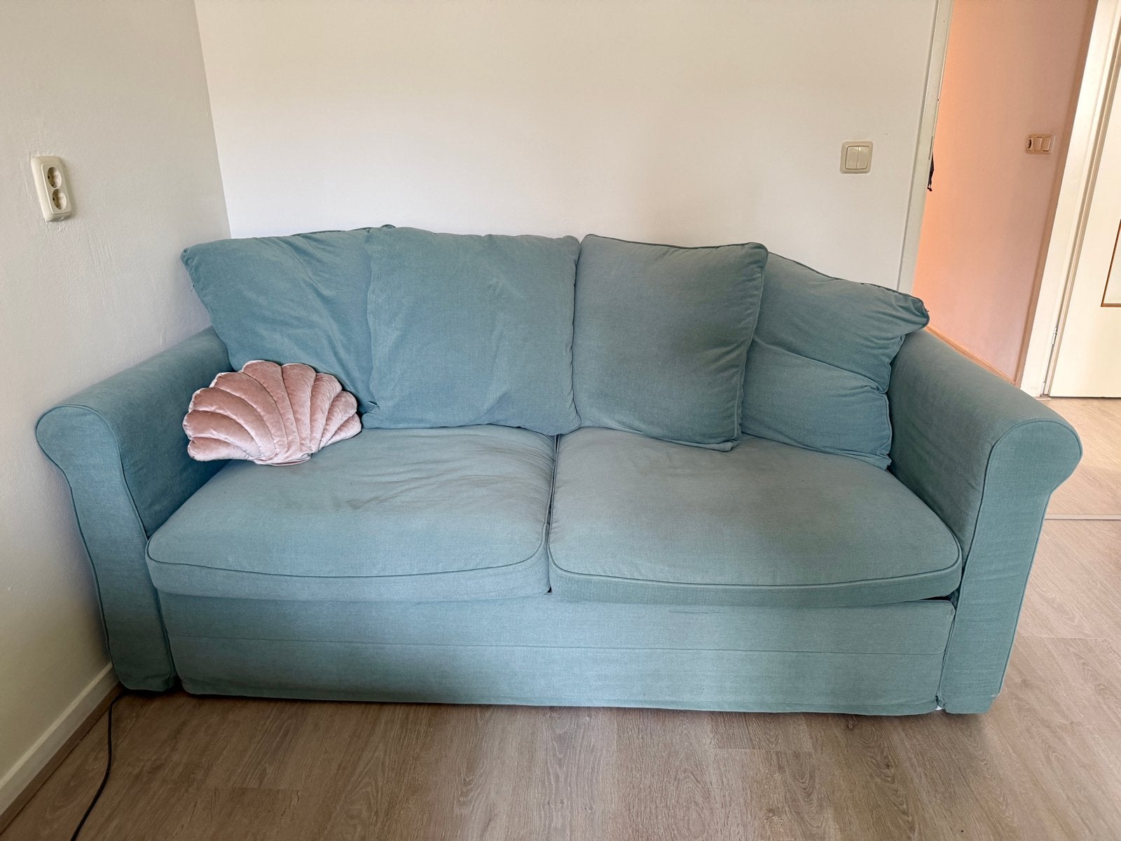 Ikea Gronlid 2-zits slaapbank - Zo goed als nieuw, Huis en Inrichting, Ophalen, 150 tot 200 cm, Tweepersoons, 75 tot 100 cm