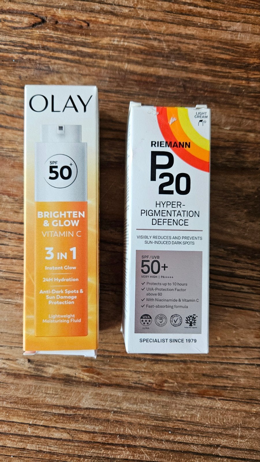 P20 zonnebrandcreme gezicht en Olay, Ophalen of Verzenden, Nieuw, Gehele gezicht