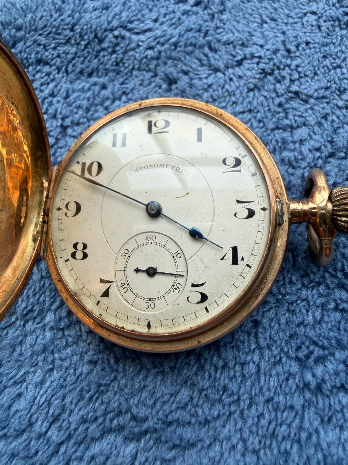 Antiek 14k Gouden Zakhorloge - Begin 20e Eeuw, Ophalen of Verzenden