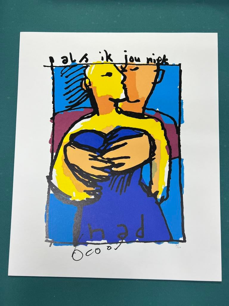 Herman Brood zeefdruk Als ik jou niet had + certificaat, Ophalen