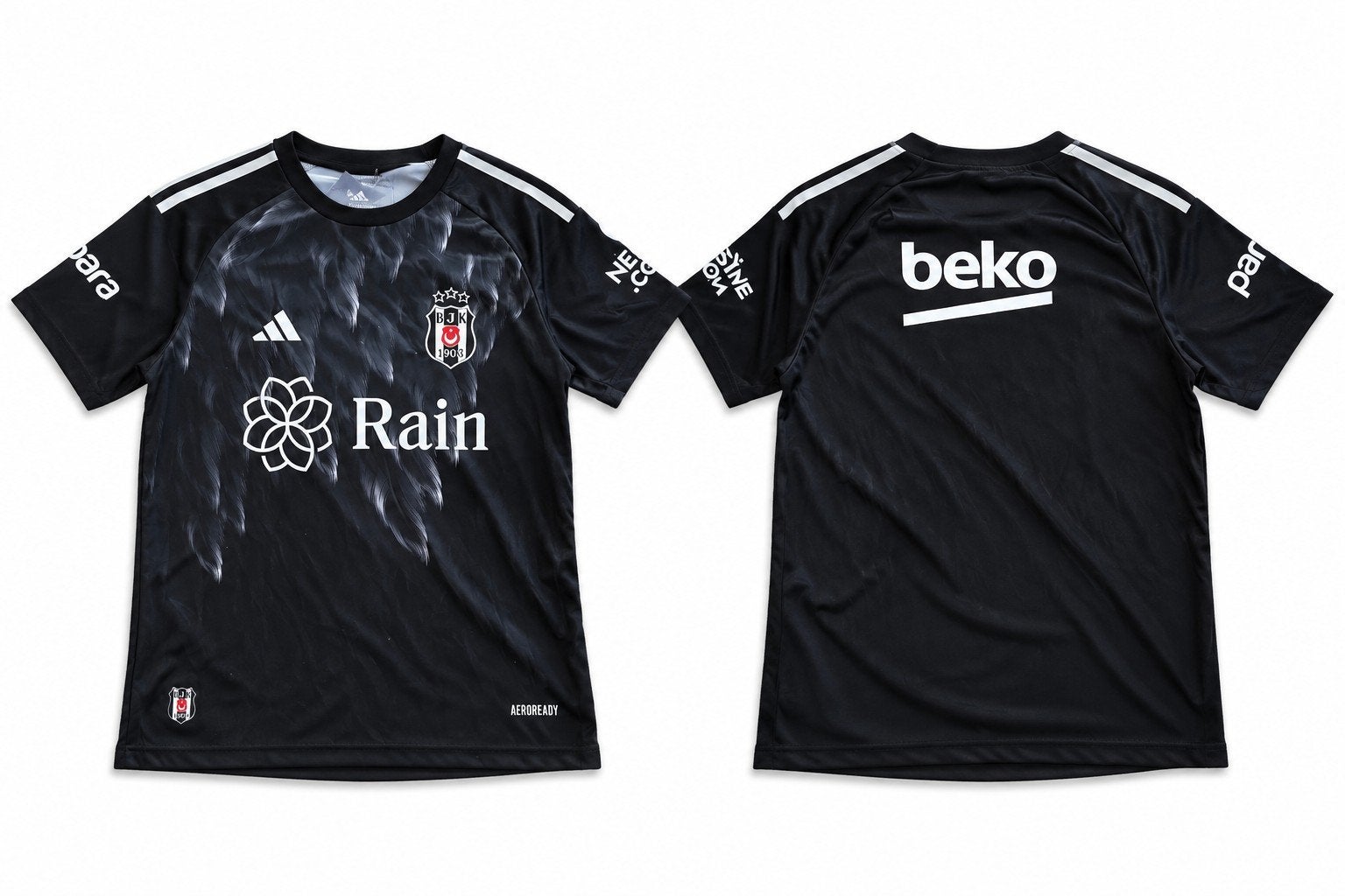 Adidas Besiktas JK Sportshirt Zwart - Maat XL Kids, Adidas, Zwart, Maat 46/48 (XL) of groter, Ophalen of Verzenden