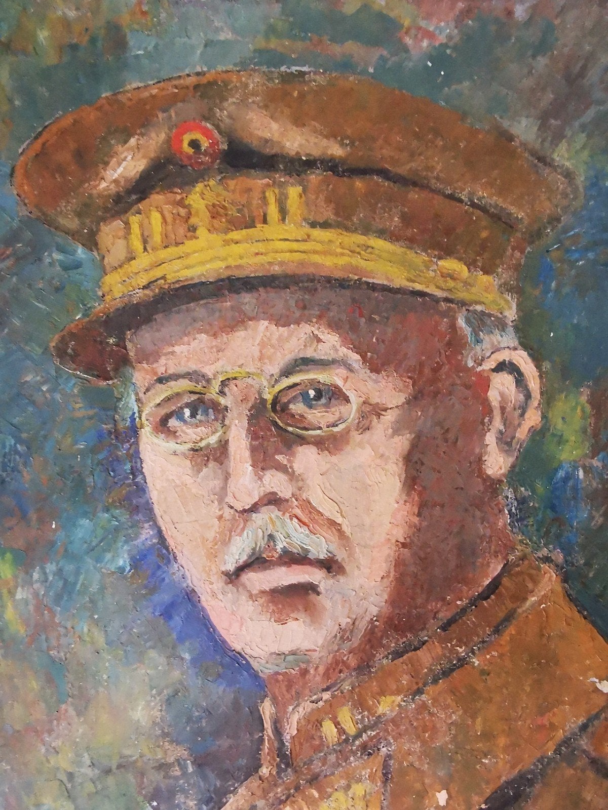 Antiek Olieverf schilderij 1934, 46,5-56.5 Rene Marin Miekje, Ophalen