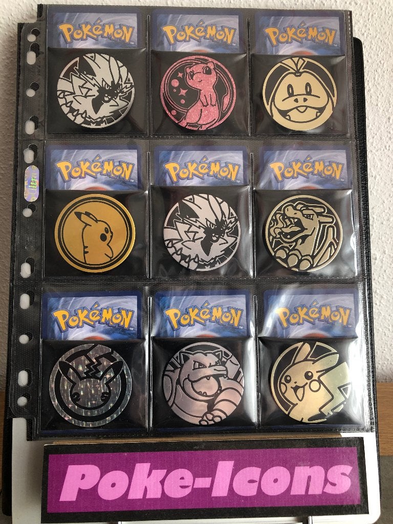 Verzameling Pokemon Collector-Coins (52mm doorsnee), Ophalen of Verzenden, Zo goed als nieuw, Overige typen, Foil