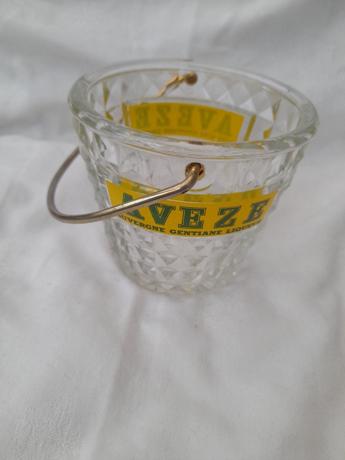 Vintage Aveze Ijsklontjes - Glas met Handvat, Ophalen of Verzenden