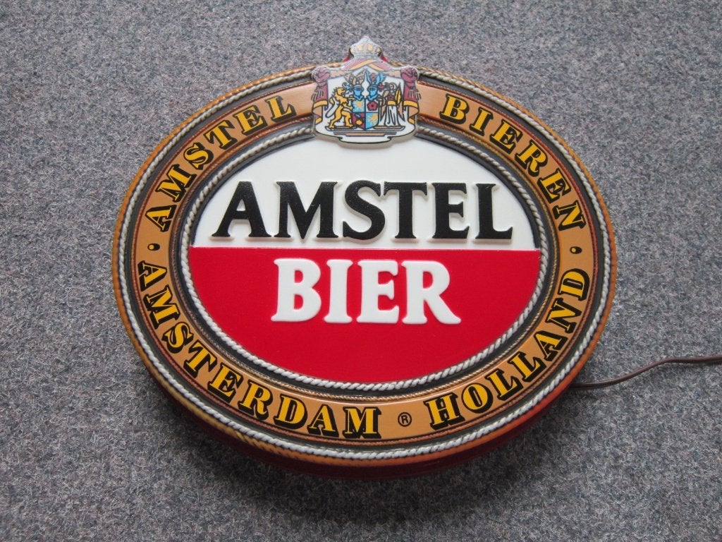 AMSTEL BIER LAMP LICHTRECLAME, Ophalen, Nieuw, Overige typen, Amstel