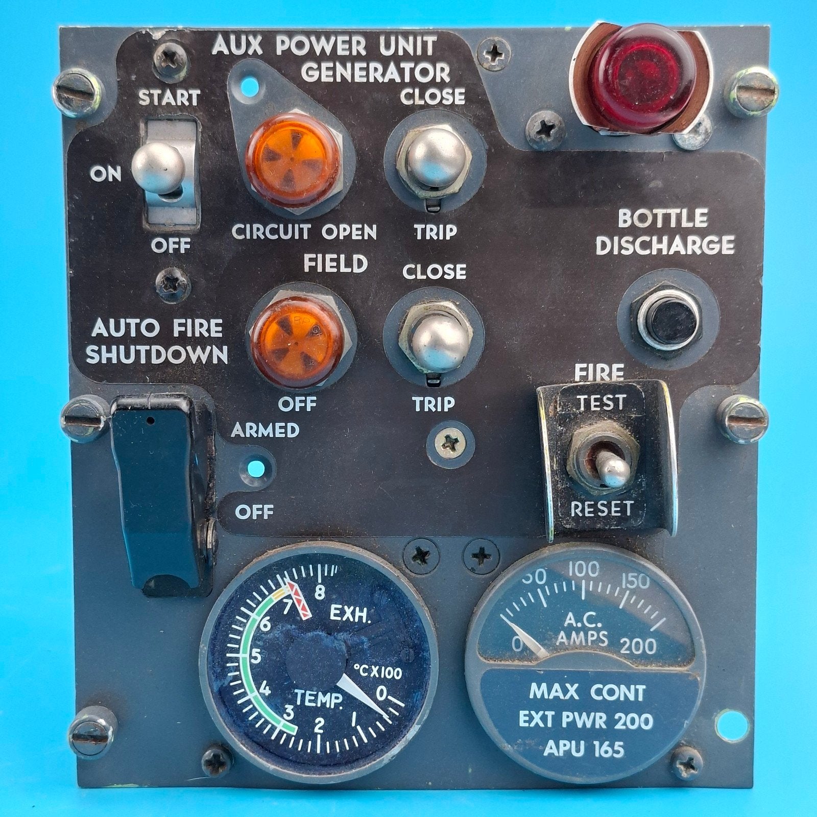 Boeing 727 APU panel, Verzamelen, Luchtvaart en Vliegtuigspotten, Ophalen of Verzenden, Gebruikt, Overige typen