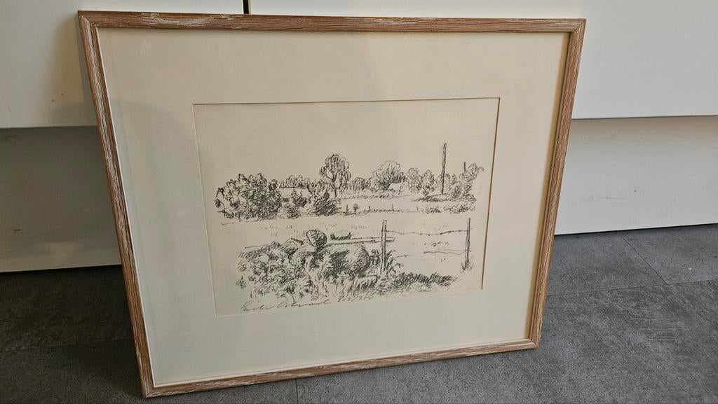 Erik Ortvad (CoBrA) litho - Echt bevonden door Museum Jorn!, Ophalen of Verzenden